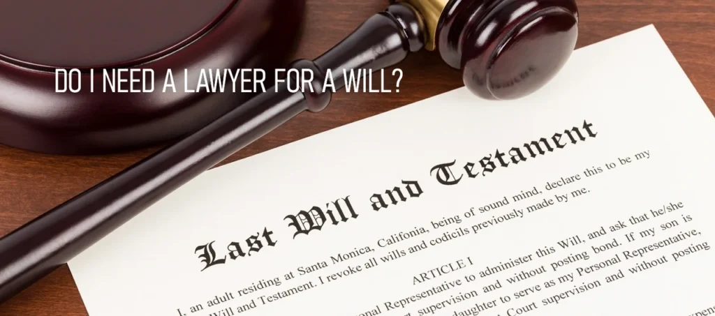 Drafted Will on a lawyer's desk