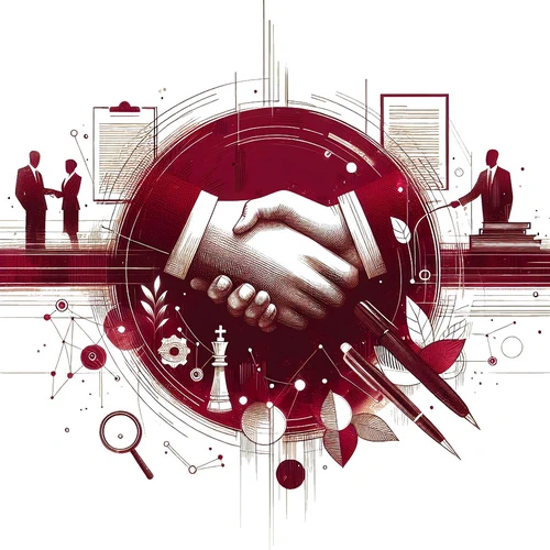 An abstract image representing business legal services offered by BeffaLaw small legal office in Oak (1) Partnership Agreement